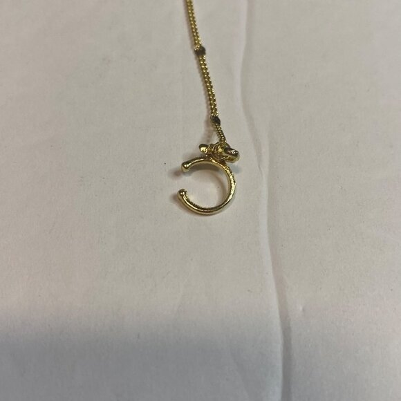 Moon and Star Rhinestone Long Earring Ear Cuff Women’s Gold Tone - Picture 6 of 8